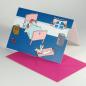 Preview: 10er Set Weihnachtskarten mit pinken Kuverts: im Schlafzimmer