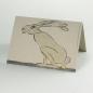Preview: Recycling-Osterkarte: Hase der ein goldenes Ei legt