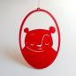 Preview: rotes Plexi-Tierchen: Bär