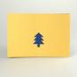 Preview: edle, zweiteilige Recycling-Weihnachtskarte: Frohes Fest!