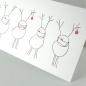 Preview: Recycling-Weihnachtskarte: Rudolf und seine Freunde mit Maske