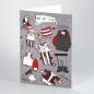 Preview: Weihnachtskarte zum Basteln: style your Santa