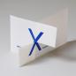 Preview: Design-Weihnachtskarte: merrY X´mas  (blauer Druck)