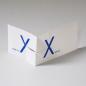 Preview: Design-Weihnachtskarte: merrY X´mas  (blauer Druck)