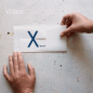 Preview: Design-Weihnachtskarte: merrY X´mas  (blauer Druck)