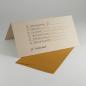 Preview: 10er Set graue Recycling-Weihnachtskarten mit goldenen Kuverts