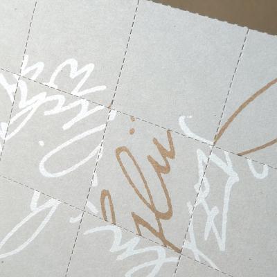 Herzlichen Glückwunsch, Glückwunschkarte zum Puzzeln mit goldenem Umschlag