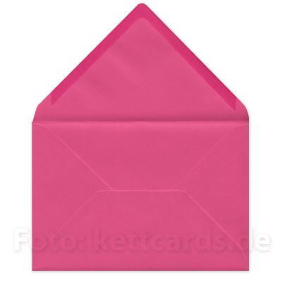 10er Set Weihnachtskarten mit pinken Kuverts: im Schlafzimmer