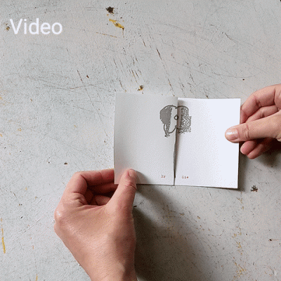 10er Set Karten zur Geburt mit hellroten Kuverts: Er Sie Es