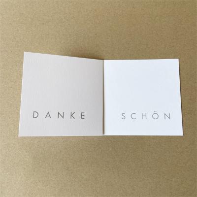 10er Set Recyclingkarten mit Transparentumschlag: DANKE SCHÖN (silberner Druck)