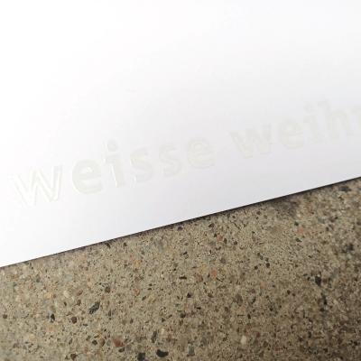 20er Set Weihnachtskarten mit hellgrünen Umschlägen: weisse weihnachten