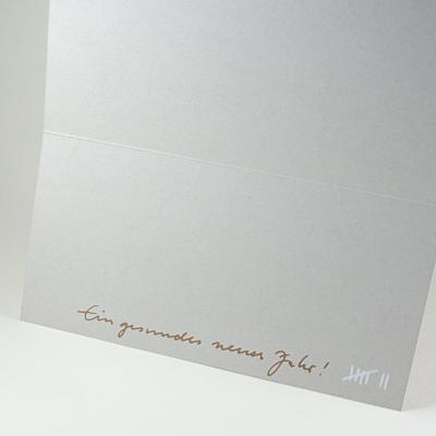 10er Set Season´s Greetings mit goldenen Kuverts