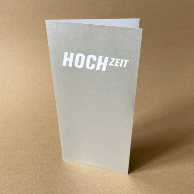 10er Set Einladungskarten zur silbernen Hochzeit