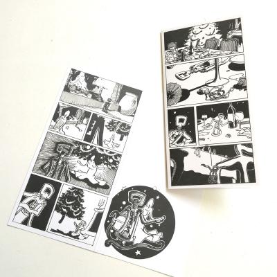 10er Set melancholische Weihnachtskarten mit Umschlägen: Weihnachtstanz