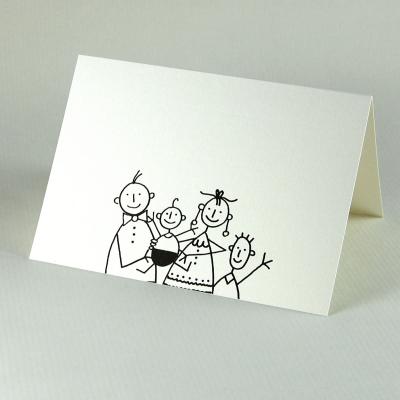 witzige Glückwunschkarte: das zweite Kind