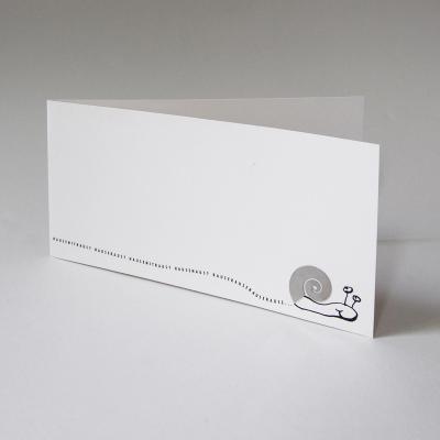 Grußkarte mit aufgeklebter Klammer: Soll I aus meim Hause raus?