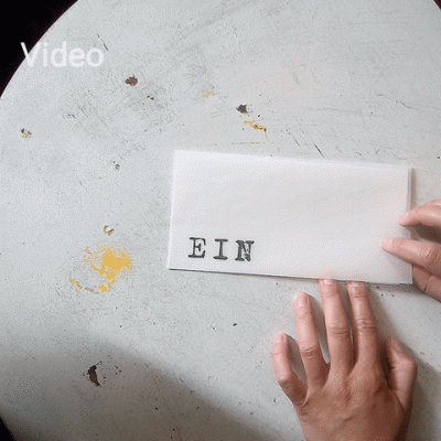 zweiteilige Design-Einladungskarte: EIN LADUNG