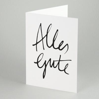 Recycling-Glückwunschkarte: Alles Gute