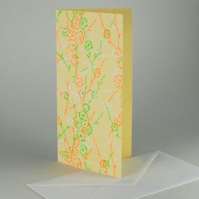 handgemachte Grußkarte: Kirschblüte