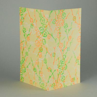 handgemachte Grußkarte: Kirschblüte