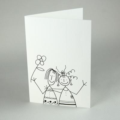 witzige Hochzeitskarte für Frauen