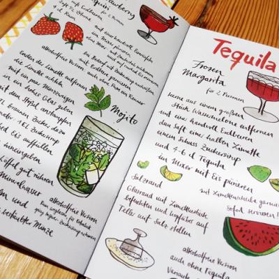 illustriertes Rezeptbüchlein: Cocktail-Favoriten mit und ohne Alkohol