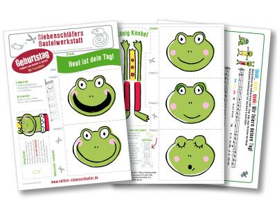 Bastelbogen: Geburtstag - Schönes zum Basteln & Spielen