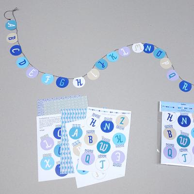 susilous Bastelset: ABC-Girlande