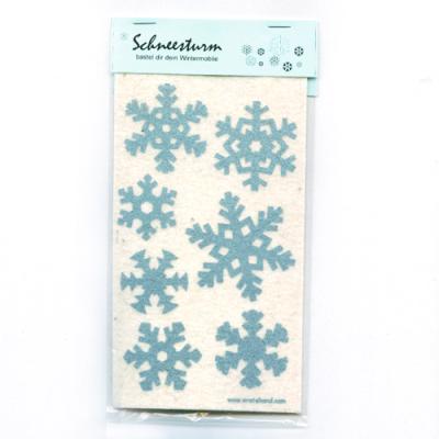Filzmobile zum Basteln: Schneesturm