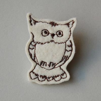 Filzsticker: Eule