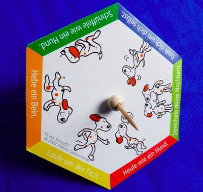 Bastel-Spielkarte: Fit mit Schnuffi