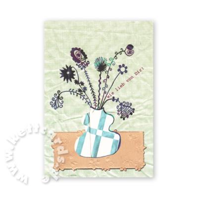 Postkarte zum Bedanken: wie lieb von Dir!