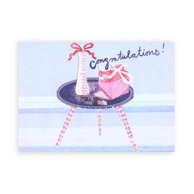 Postkarte in englisch: congratulations!