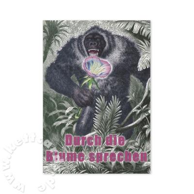 Postkarte: Durch die Blume sprechen