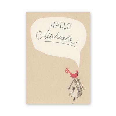 Postkarte: Vogelgruß