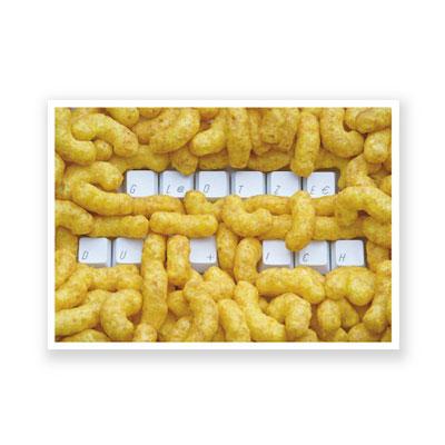 Postkarte: Glotze du und ich