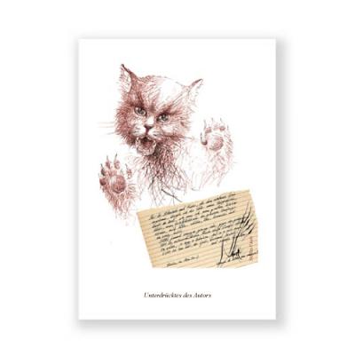 Postkarte: Unterdrücktes des Autors  (E.T.A. Hoffmann)