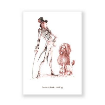 Postkarte: Baron Alzibades von Wipp  (E.T.A. Hoffmann)