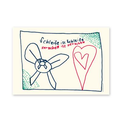 Postkarte: Schleife ist Schleife