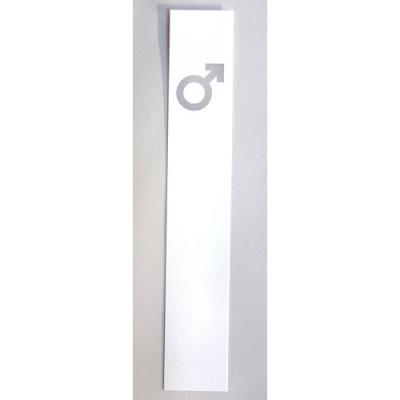 silberne Tischdeko für Männer (Marssymbol)