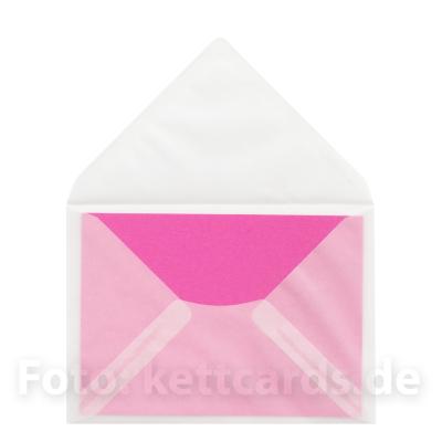 transparenter Umschlag, DIN C6