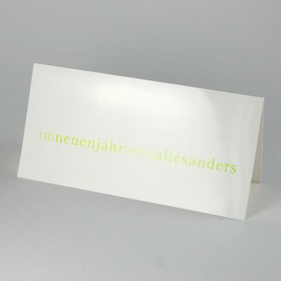 glänzende Neujahrskarte: im neuen jahr wird alles anders