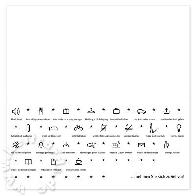 Neujahrskarte: Alle Jahre wieder ... (pink)