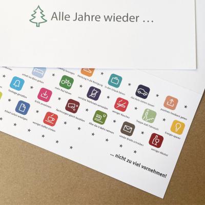 Weihnachtskarte: Alle Jahre wieder ... (Innenseite bunt)