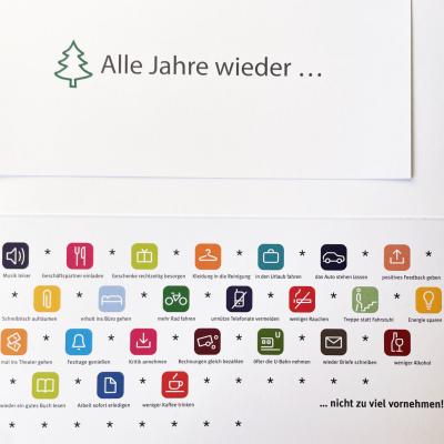 Weihnachtskarte: Alle Jahre wieder ... (Innenseite bunt)