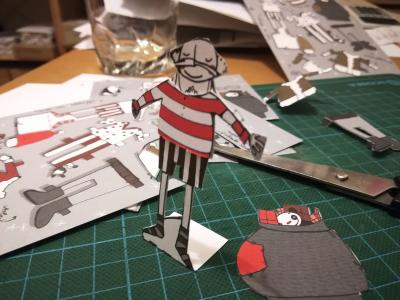 Weihnachtskarte zum Basteln: style your Santa