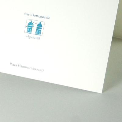 Weihnachtskarte: Münchener Frauenkirche im Schnee