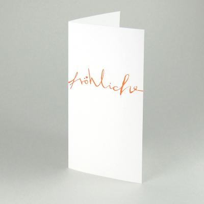 Weihnachtskarte: fröhliche weihnachten wünscht