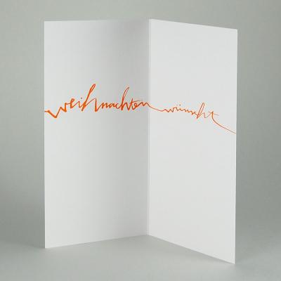 Weihnachtskarte: fröhliche weihnachten wünscht