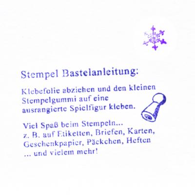 Klappkarte mit Mini-Stempel und Umschlag